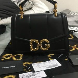 Dolce and Gabbana amore bag in calfskin